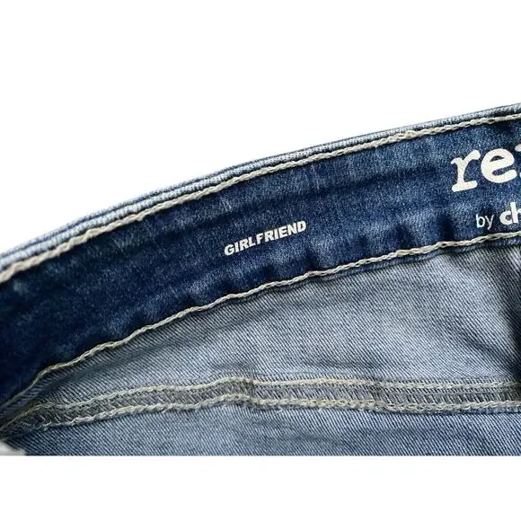 REFUGE Charlotte Russe Womens Size 2 Cuffed Girlfriend Denim Blue Jean Shorts - Picture 5 of 7